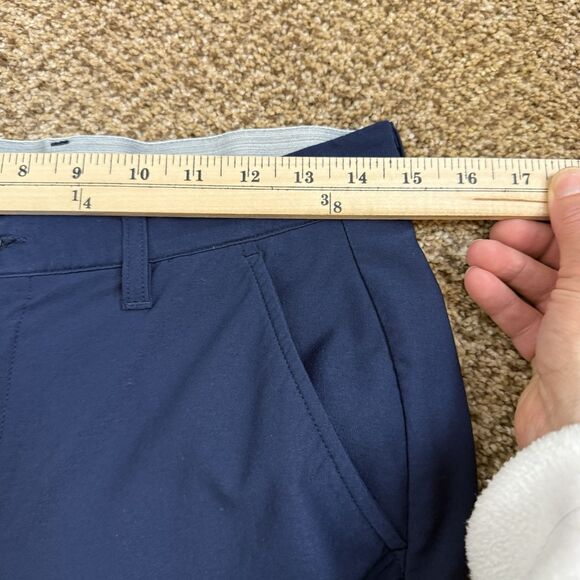 Adidas Navy Golf Pants Stretch Flat Dry Fitting Athletic Mens Size 30X32 - Picture 11 of 12